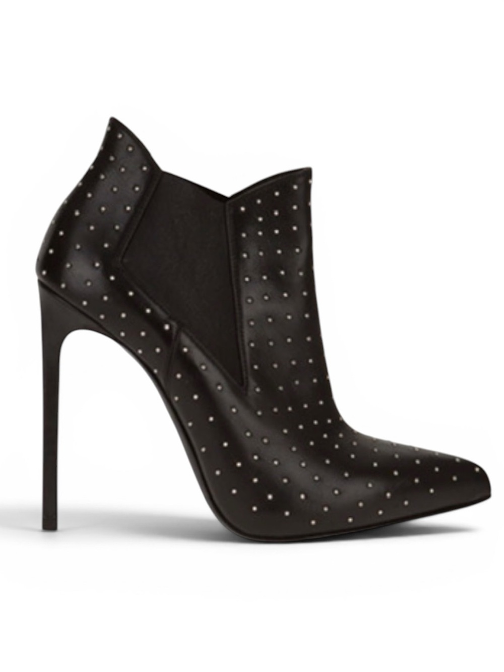 Saint Laurent Black Leather Ankle Boots Size 36